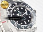 Rolex GMT-Master II 126710 GRNR Black/Gray Ceramic 904L Steel Clean 1:1 Best Edition on Oyster Strap DD3285 - Görsel 5