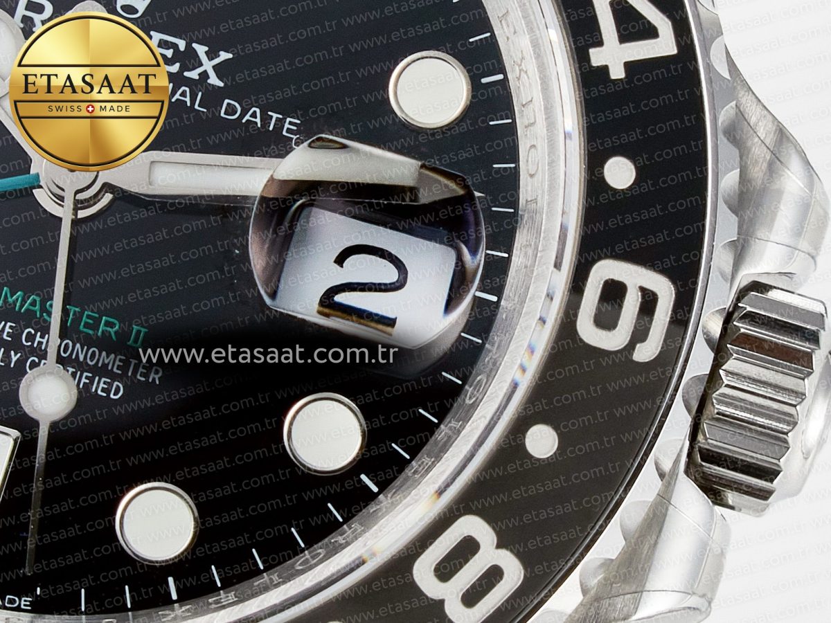 Rolex GMT-Master II 126710 GRNR Black/Grey Ceramic QF 1:1 Best Edition on Jubilee Bracelet VR3285 CHS - Görsel 12