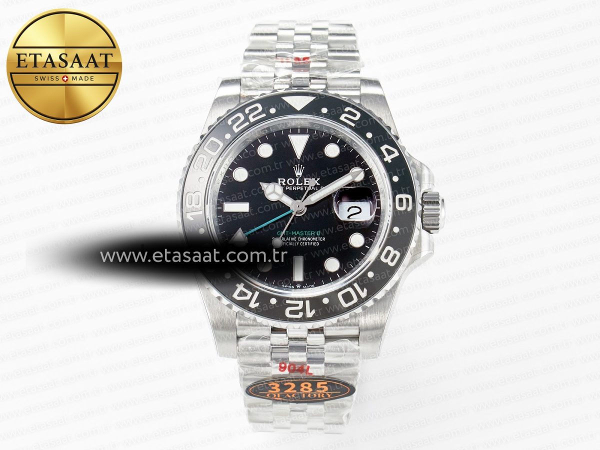 Rolex GMT-Master II 126710 GRNR Black/Grey Ceramic QF 1:1 Best Edition on Jubilee Bracelet VR3285 CHS - Görsel 3