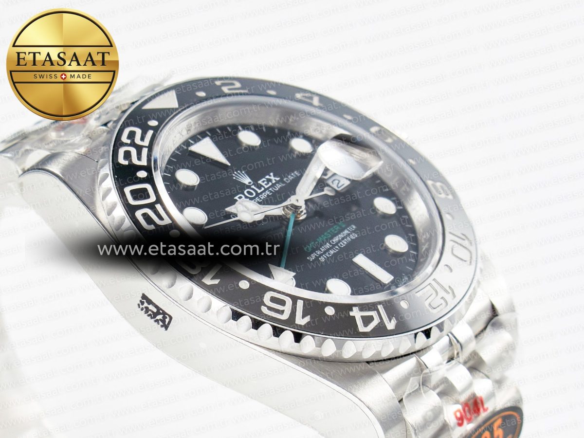 Rolex GMT-Master II 126710 GRNR Black/Grey Ceramic QF 1:1 Best Edition on Jubilee Bracelet VR3285 CHS - Görsel 7