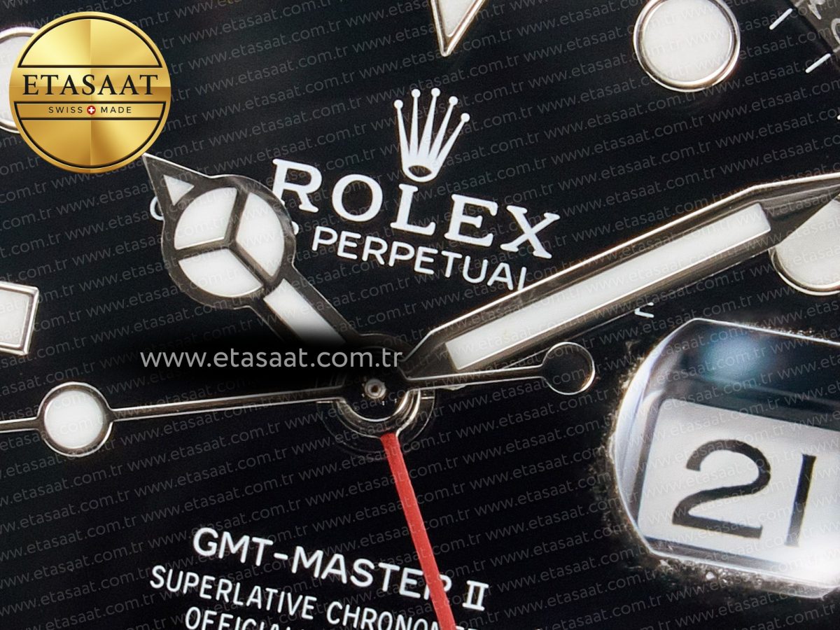 Rolex GMT-Master II 126710 LNRO Black/Red Ceramic 904L ARF 1:1 Best Edition on Jubilee Bracelet SH3285 CHS V3 - Görsel 10