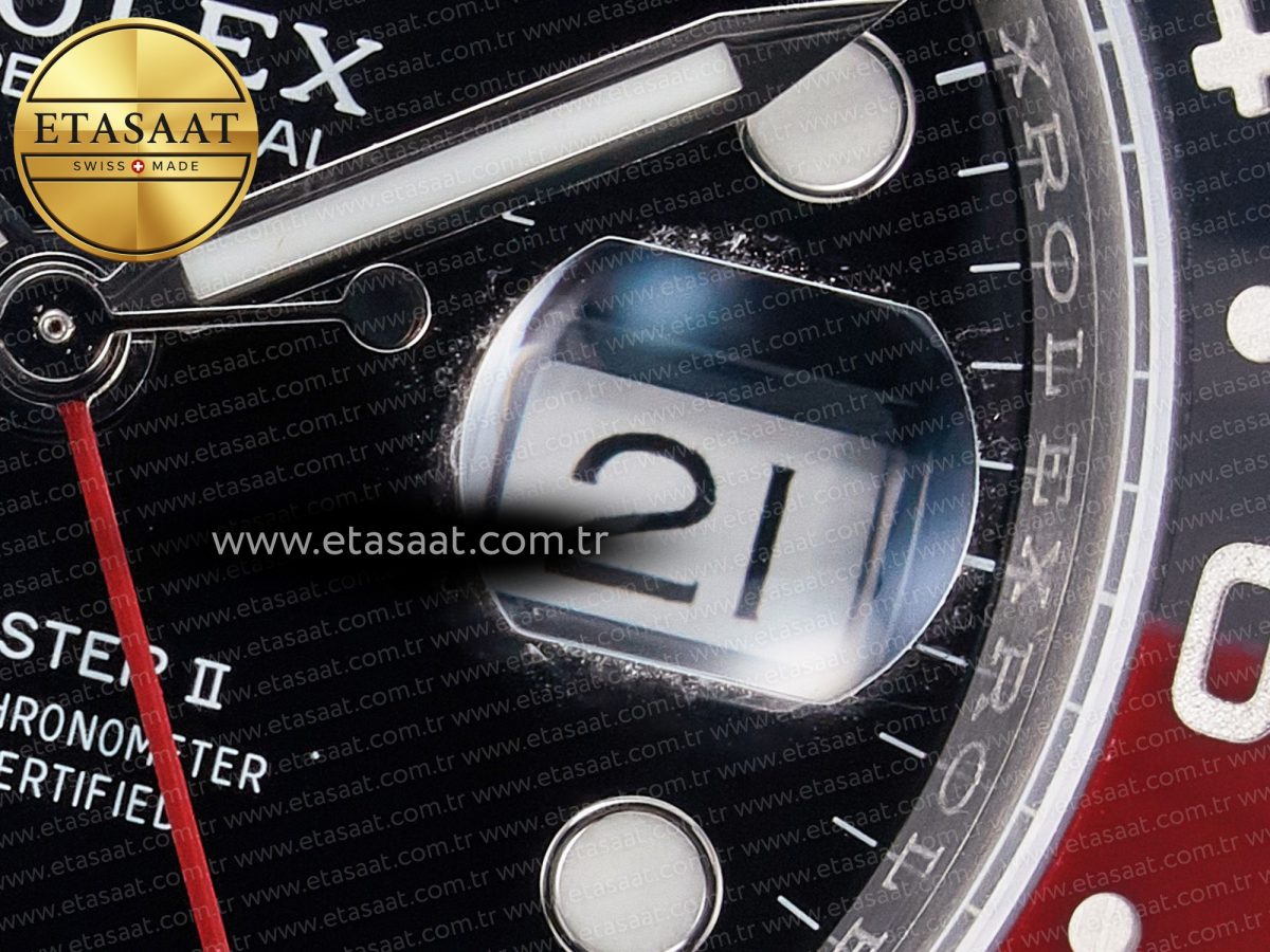 Rolex GMT-Master II 126710 LNRO Black/Red Ceramic 904L ARF 1:1 Best Edition on Jubilee Bracelet SH3285 CHS V3 - Görsel 12