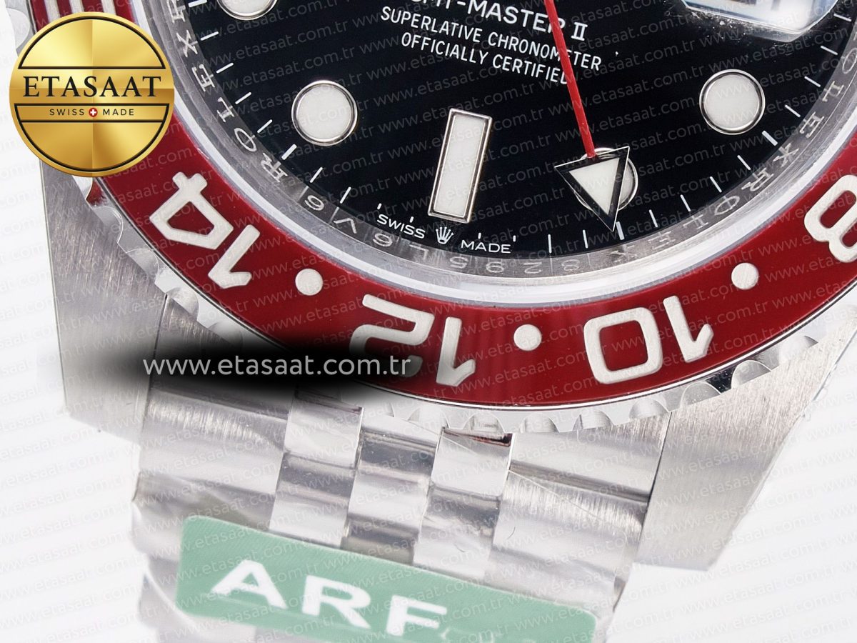 Rolex GMT-Master II 126710 LNRO Black/Red Ceramic 904L ARF 1:1 Best Edition on Jubilee Bracelet SH3285 CHS V3 - Görsel 13