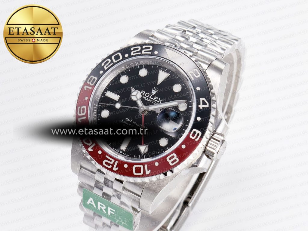 gmt master ii 126710 lnro black red ceramic 904l arf 11 best edition on jubilee bracelet sh3285 chs v32