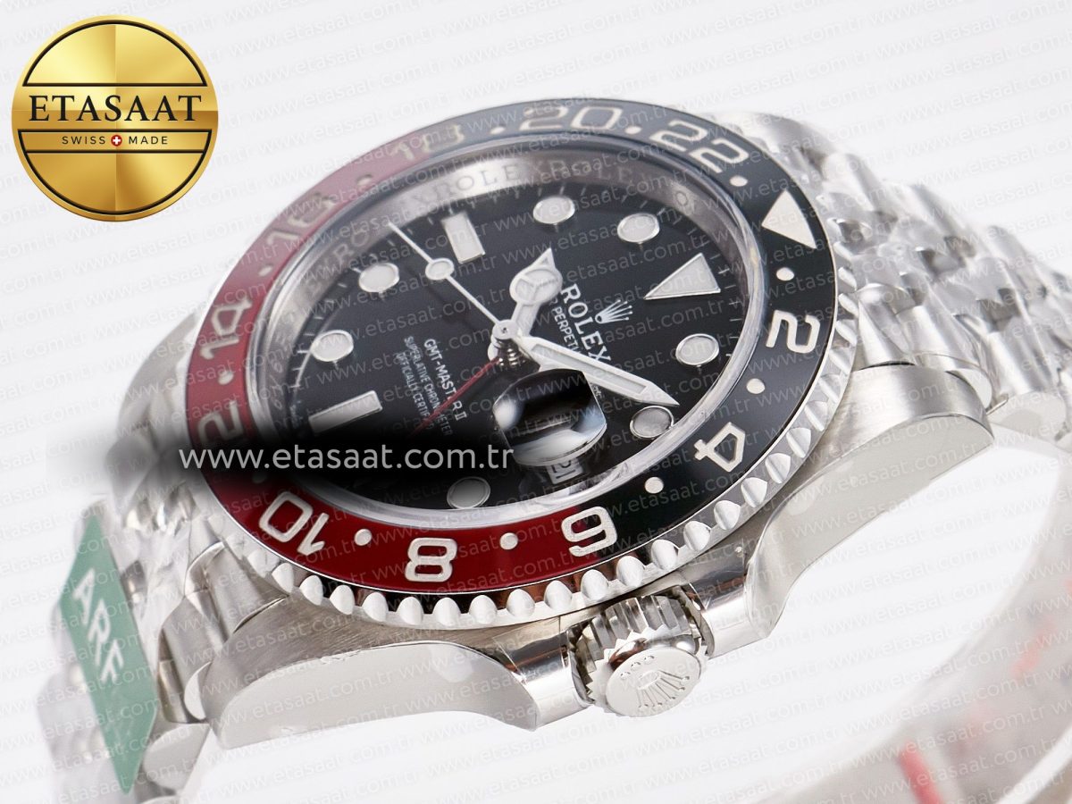 Rolex GMT-Master II 126710 LNRO Black/Red Ceramic 904L ARF 1:1 Best Edition on Jubilee Bracelet SH3285 CHS V3 - Görsel 6