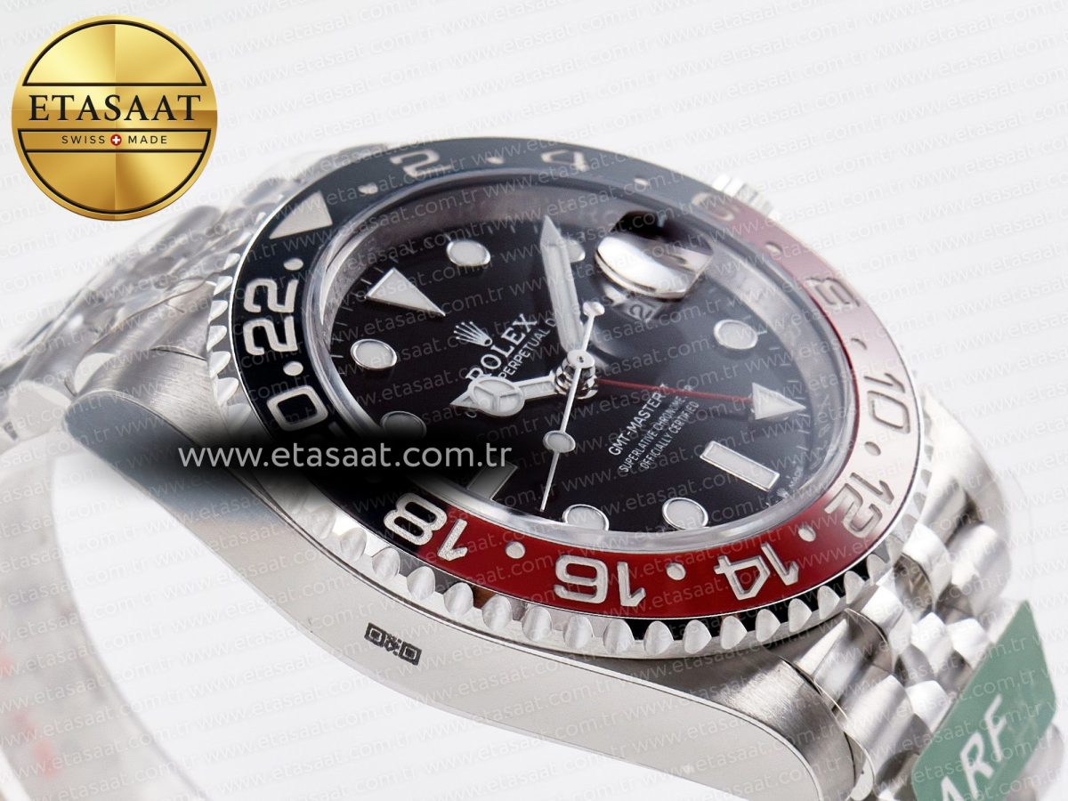 Rolex GMT-Master II 126710 LNRO Black/Red Ceramic 904L ARF 1:1 Best Edition on Jubilee Bracelet SH3285 CHS V3 - Görsel 7