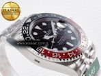Rolex GMT-Master II 126710 LNRO Black/Red Ceramic 904L ARF 1:1 Best Edition on Jubilee Bracelet SH3285 CHS V3 - Görsel 7