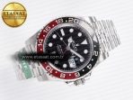 Rolex GMT-Master II 126710 LNRO Black/Red Ceramic 904L ARF 1:1 Best Edition on Jubilee Bracelet SH3285 CHS V3 - Görsel 8