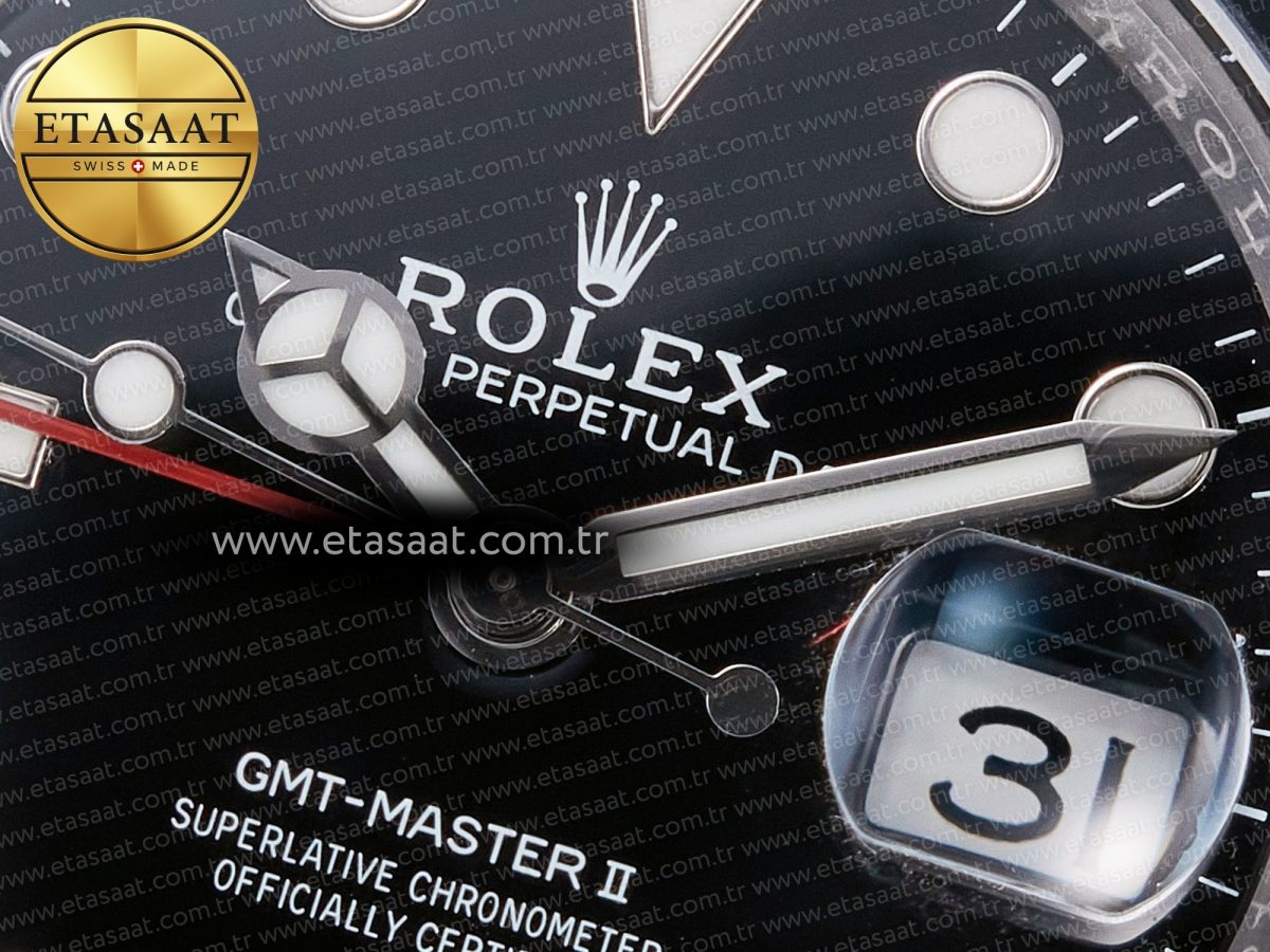Rolex GMT-Master II 126710 LNRO Black/Red Ceramic 904L ARF 1:1 Best Edition on Oyster Bracelet SH3285 CHS V3 - Görsel 10