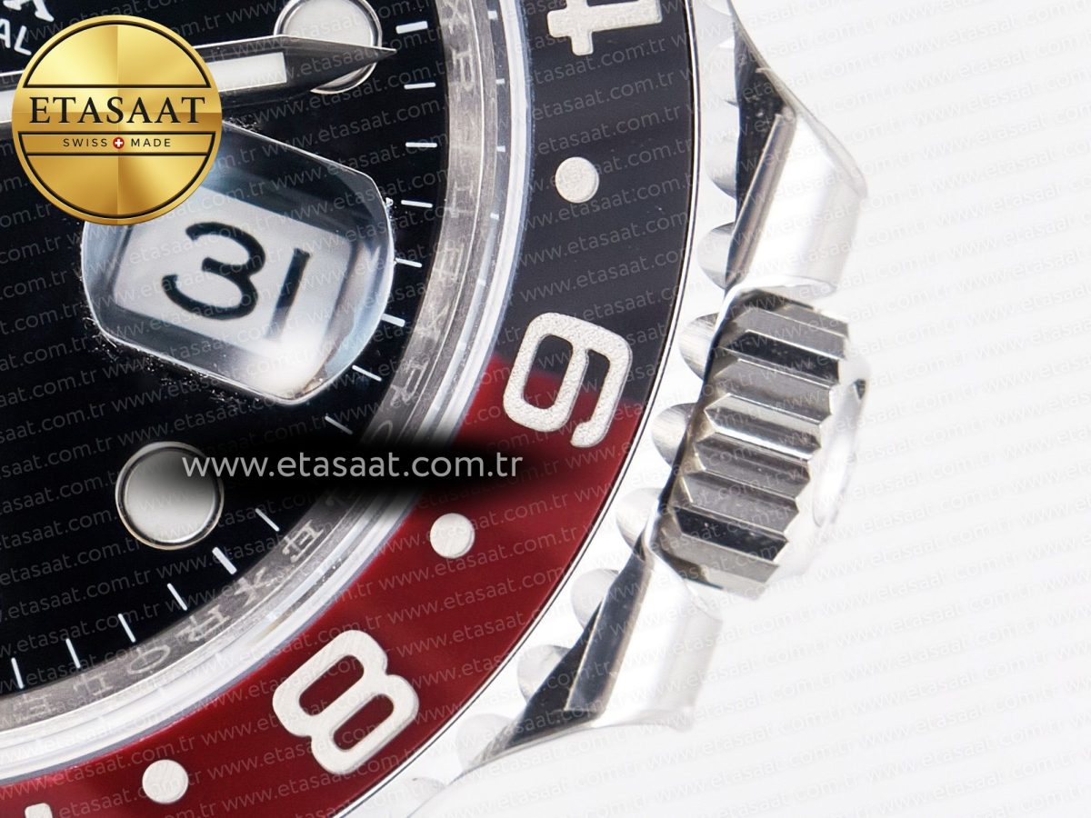 Rolex GMT-Master II 126710 LNRO Black/Red Ceramic 904L ARF 1:1 Best Edition on Oyster Bracelet SH3285 CHS V3 - Görsel 12