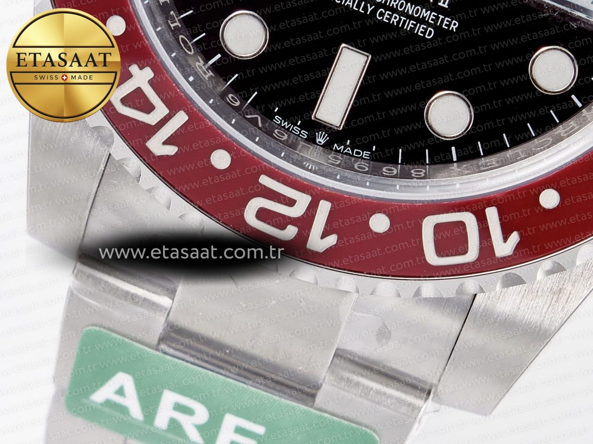 Rolex GMT-Master II 126710 LNRO Black/Red Ceramic 904L ARF 1:1 Best Edition on Oyster Bracelet SH3285 CHS V3 - Görsel 13