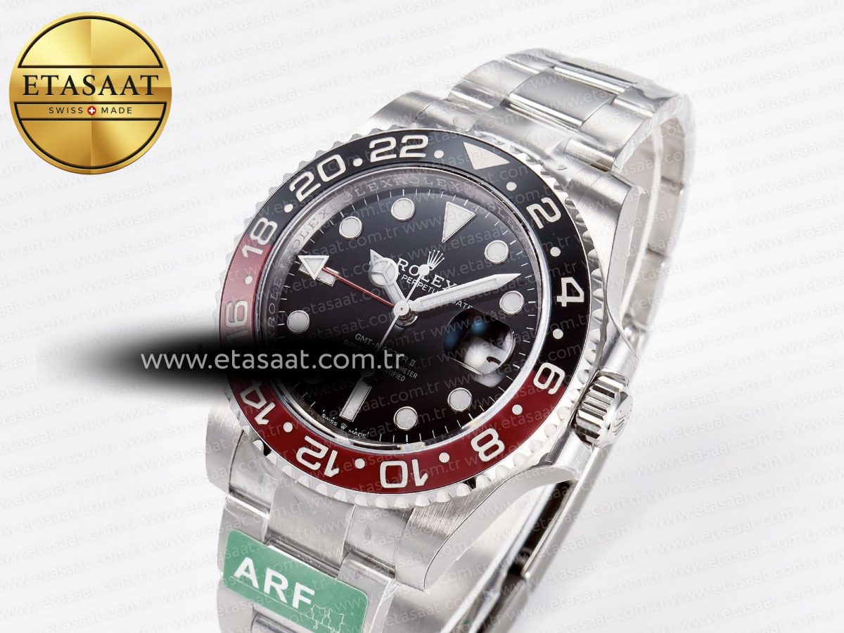 Rolex GMT-Master II 126710 LNRO Black/Red Ceramic 904L ARF 1:1 Best Edition on Oyster Bracelet SH3285 CHS V3 - Görsel 2