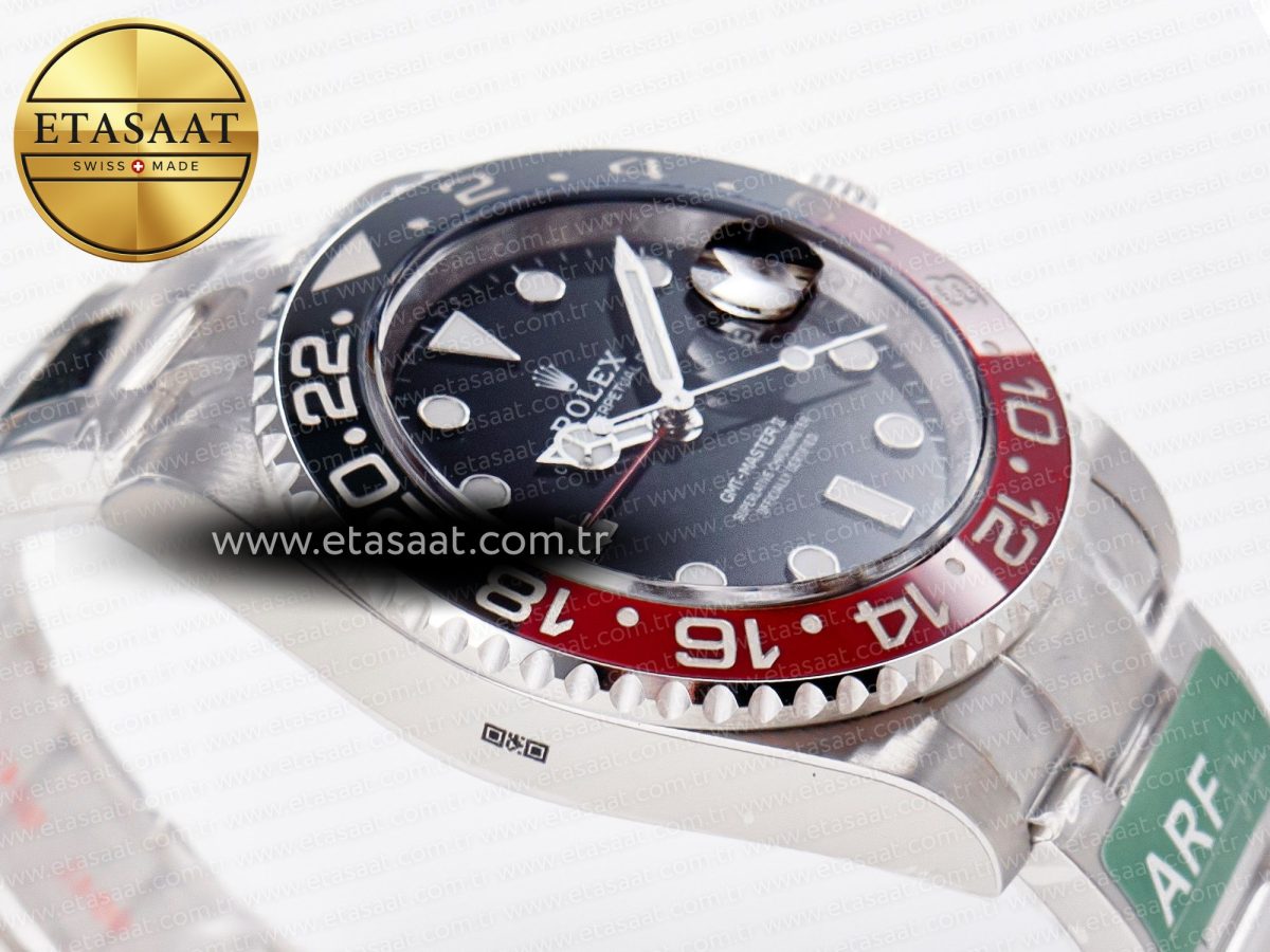 Rolex GMT-Master II 126710 LNRO Black/Red Ceramic 904L ARF 1:1 Best Edition on Oyster Bracelet SH3285 CHS V3 - Görsel 7