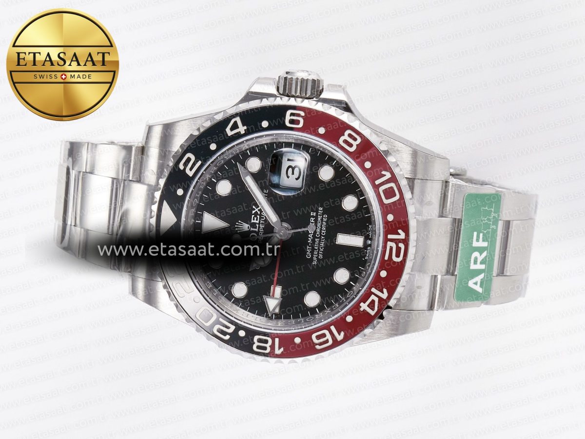 Rolex GMT-Master II 126710 LNRO Black/Red Ceramic 904L ARF 1:1 Best Edition on Oyster Bracelet SH3285 CHS V3 - Görsel 9