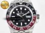 Rolex GMT-Master II 126710 LNRO Black/Red Ceramic GMF 1:1 Best Edition on Black Dial on SS Jubilee Bracelet Super Clone VR3285 CHS (Gain Weight) - Görsel 4