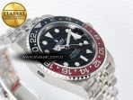 Rolex GMT-Master II 126710 LNRO Black/Red Ceramic GMF 1:1 Best Edition on Black Dial on SS Jubilee Bracelet Super Clone VR3285 CHS (Gain Weight) - Görsel 7