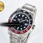 Rolex GMT-Master II 126710 LNRO Black/Red Ceramic GMF 1:1 Best Edition on Black Dial on SS Oyster Bracelet Super Clone VR3285 CHS (Gain Weight)