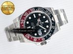 Rolex GMT-Master II 126710 LNRO Black/Red Ceramic GMF 1:1 Best Edition on Black Dial on SS Oyster Bracelet Super Clone VR3285 CHS (Gain Weight) - Görsel 8