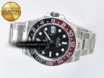 Rolex GMT-Master II 126710 LNRO Black/Red Ceramic GMF 1:1 Best Edition on Black Dial on SS Oyster Bracelet Super Clone VR3285 CHS (Gain Weight) - Görsel 9