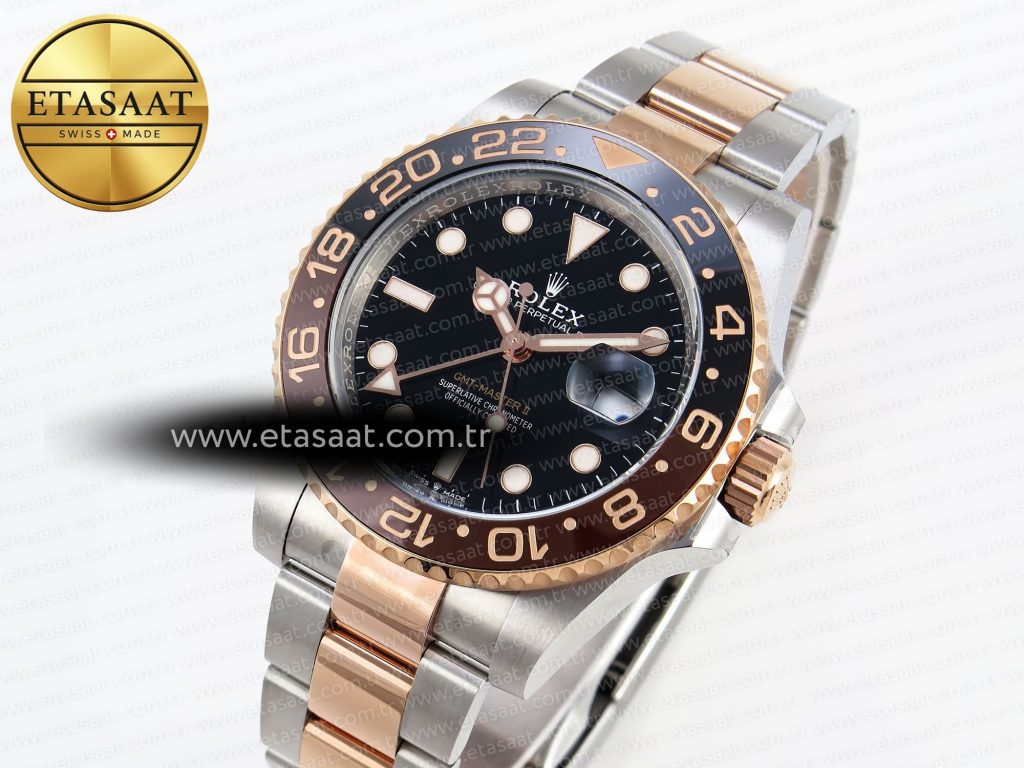 gmt master ii 126711 chnr 904l ss apf 11 best edition on ss rg bracelet vr3285 chs1