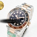 Rolex GMT-Master II 126711 CHNR ARF 1:1 Best Edition on Black Dial SS/RG Bracelet Super Clone VR3285 CHS (Gain Weight)