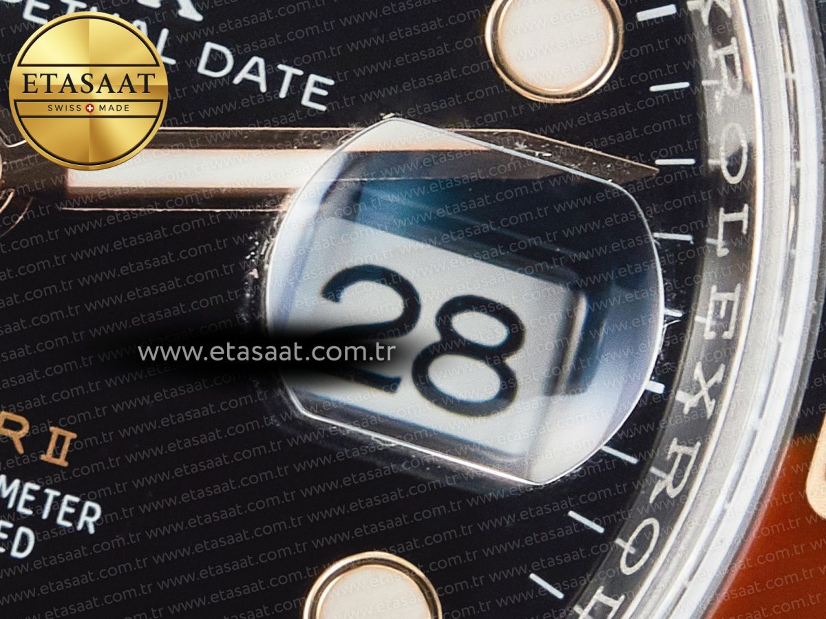Rolex GMT-Master II 126711 CHNR ARF 1:1 Best Edition on Black Dial SS/RG Bracelet Super Clone VR3285 CHS (Gain Weight) - Görsel 11