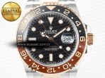 Rolex GMT-Master II 126711 CHNR ARF 1:1 Best Edition on Black Dial SS/RG Bracelet Super Clone VR3285 CHS (Gain Weight) - Görsel 4