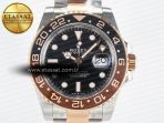 Rolex GMT-Master II 126711 Black/Brown Ceramic Clean 1:1 Best Edition on SS/RG Bracelet DD3285 - Görsel 4