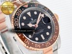 Rolex GMT-Master II 126711 Black/Brown Ceramic Clean 1:1 Best Edition on SS/RG Bracelet DD3285 - Görsel 5