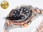 Rolex GMT-Master II 126711 Black/Brown Ceramic Clean 1:1 Best Edition on SS/RG Bracelet DD3285 - Görsel 6