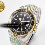 Rolex GMT-Master II 126713 GRNR ARF 1:1 Best Edition on Black Dial SS/YG Bracelet Super Clone VR3285 CHS (Gain Weight)