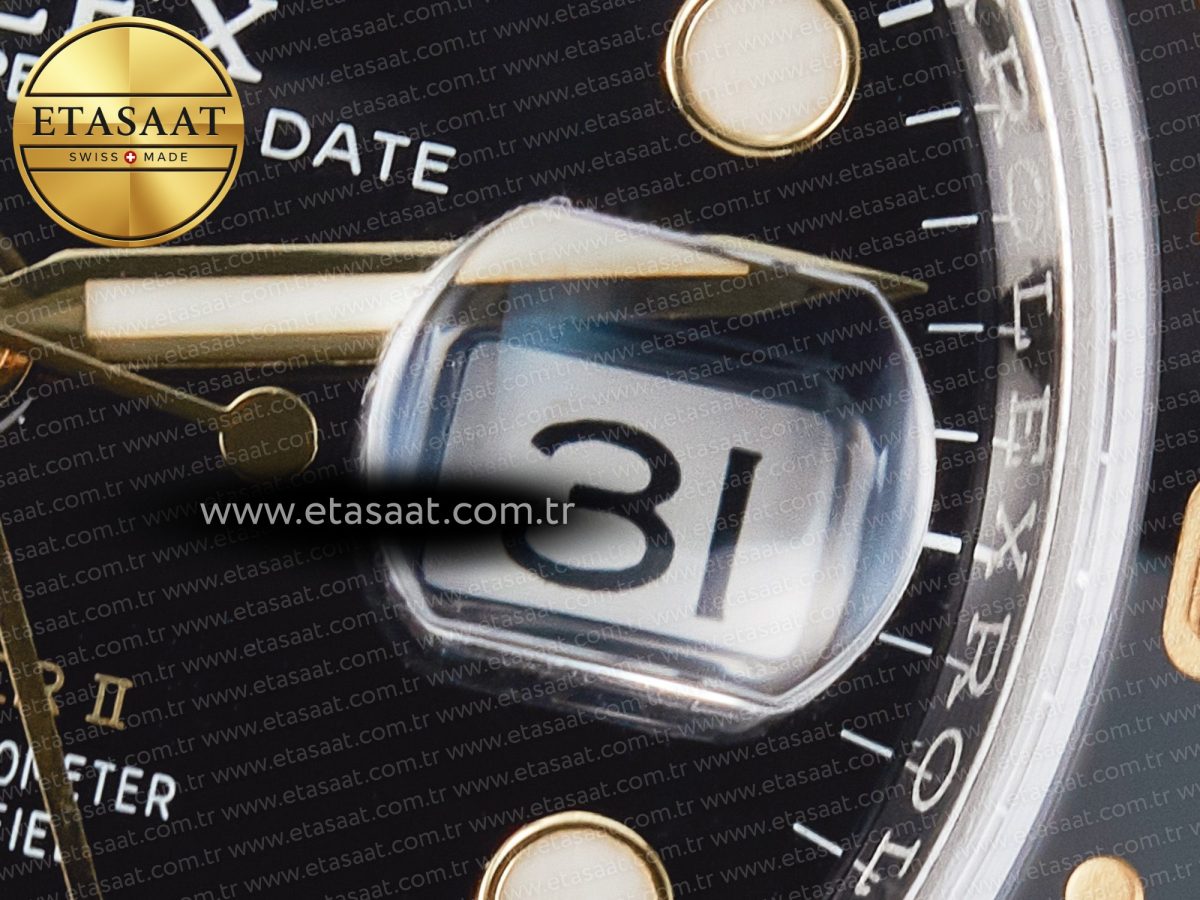 Rolex GMT-Master II 126713 GRNR ARF 1:1 Best Edition on Black Dial SS/YG Bracelet Super Clone VR3285 CHS (Gain Weight) - Görsel 11