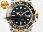 Rolex GMT-Master II 126713 GRNR ARF 1:1 Best Edition on Black Dial SS/YG Bracelet Super Clone VR3285 CHS (Gain Weight) - Görsel 4