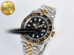 Rolex GMT-Master II 126713 GRNR GMF 1:1 Best Edition on Black Dial on SS/YG Jubilee Bracelet Super Clone VR3285 CHS (Gain Weight)