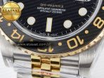 Rolex GMT-Master II 126713 GRNR GMF 1:1 Best Edition on Black Dial on SS/YG Jubilee Bracelet Super Clone VR3285 CHS (Gain Weight) - Görsel 12