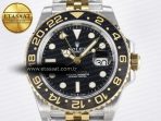 Rolex GMT-Master II 126713 GRNR GMF 1:1 Best Edition on Black Dial on SS/YG Jubilee Bracelet Super Clone VR3285 CHS (Gain Weight) - Görsel 4