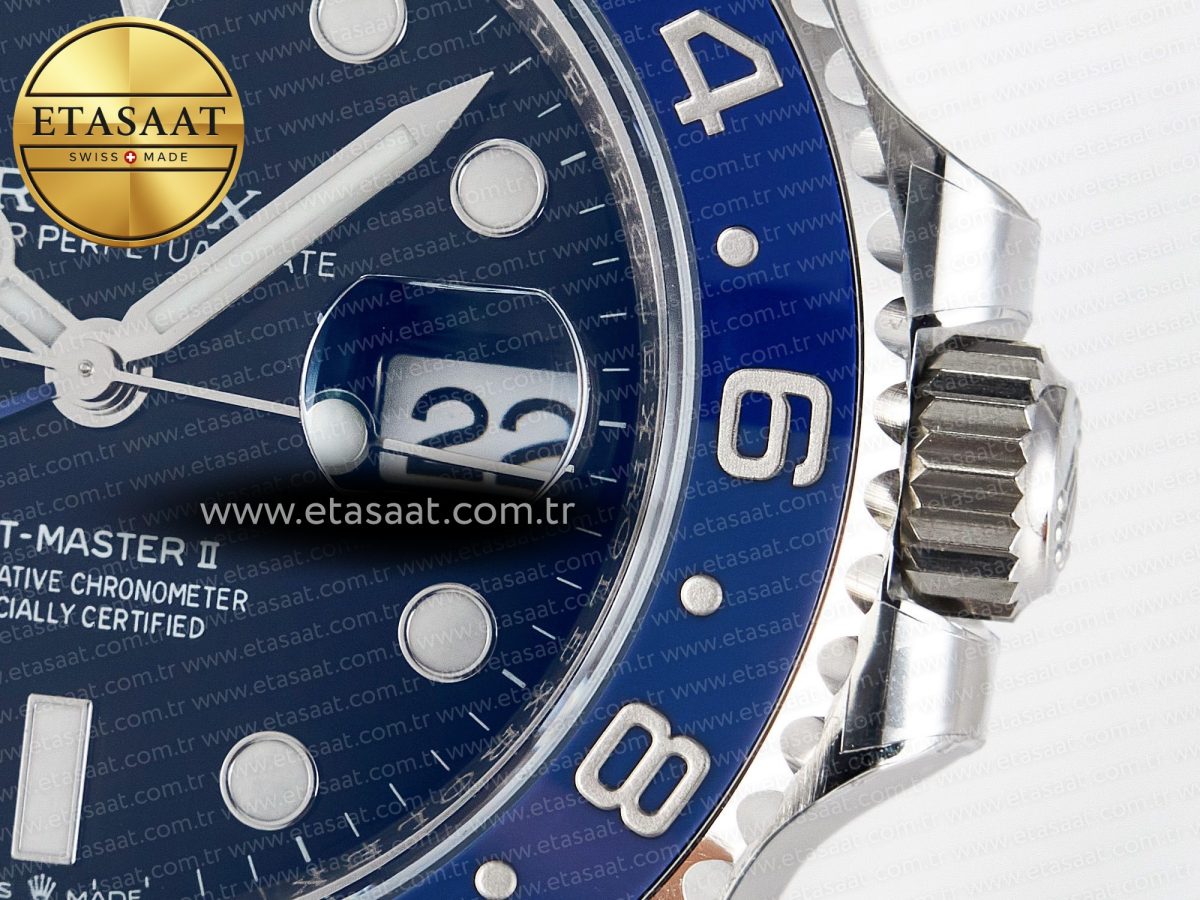 Rolex GMT-Master II 126716 BLAKEN 904L 1:1 Best Edition Blue Dial on SS Bracelet SH3285 - Görsel 11