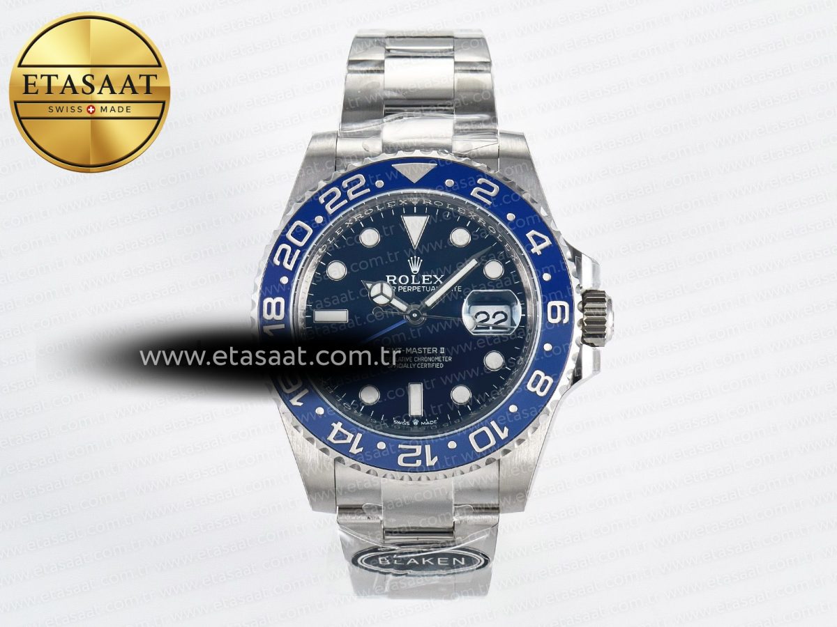 Rolex GMT-Master II 126716 BLAKEN 904L 1:1 Best Edition Blue Dial on SS Bracelet SH3285 - Görsel 3