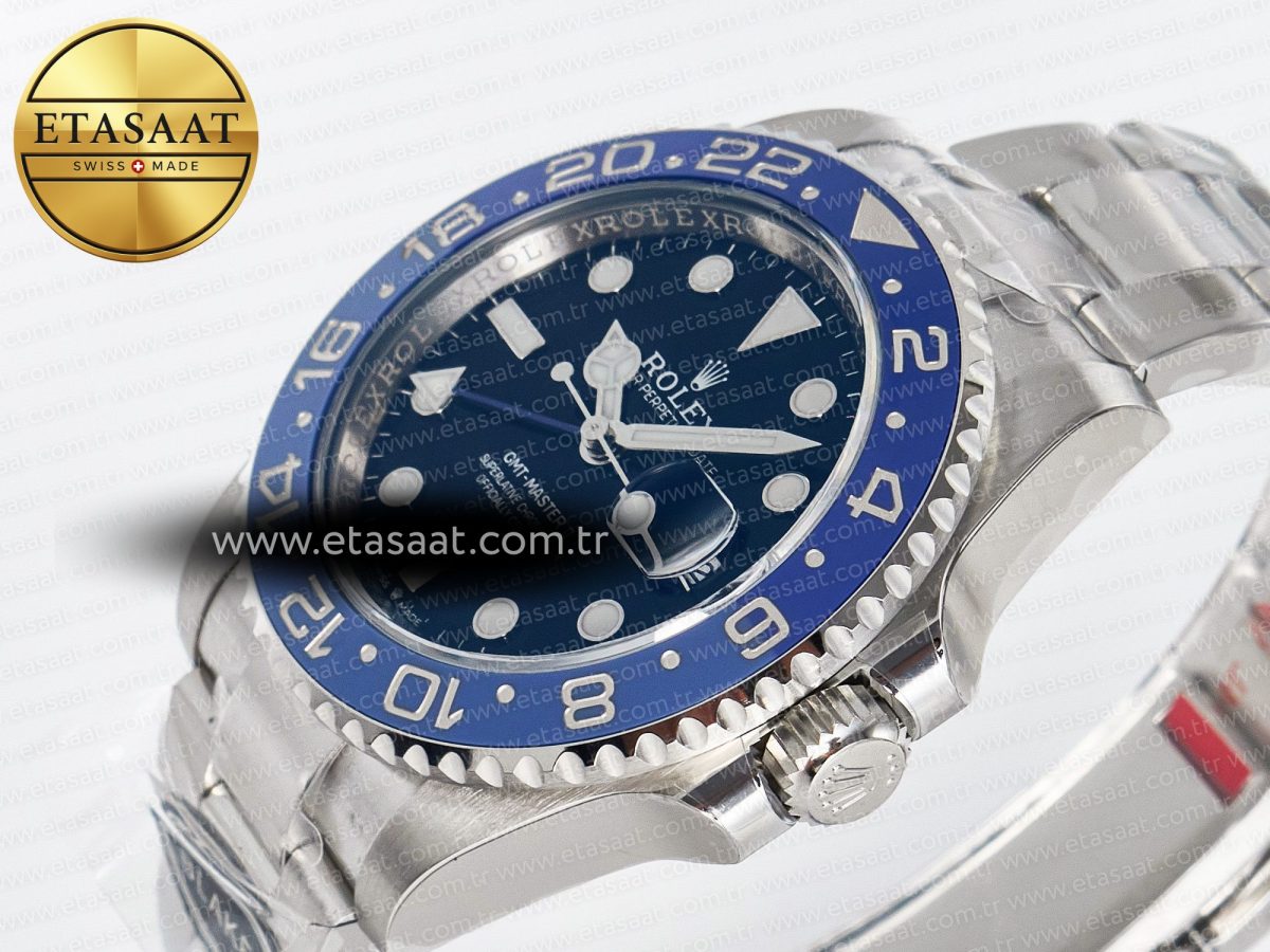 Rolex GMT-Master II 126716 BLAKEN 904L 1:1 Best Edition Blue Dial on SS Bracelet SH3285 - Görsel 6