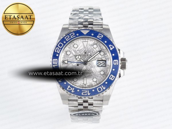 Rolex GMT-Master II 126716 Blaken 904L Meteorit SH3285 Eta Saat - 1:1 Süper Klon Replika Saat