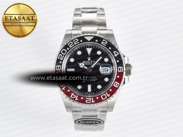 Rolex GMT-Master II 126719 Blaken 904L Siyah Kadran 11 Eta Saat - 1:1 Süper Klon Replika Saat