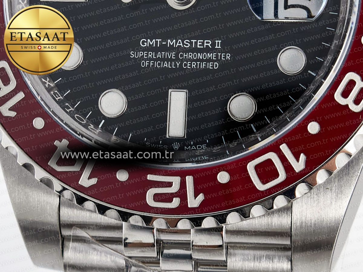 Rolex GMT-Master II 126719 BLAKEN 904L 1:1 Best Edition Black Dial on SS Jubilee Bracelet SH3285 - Görsel 12