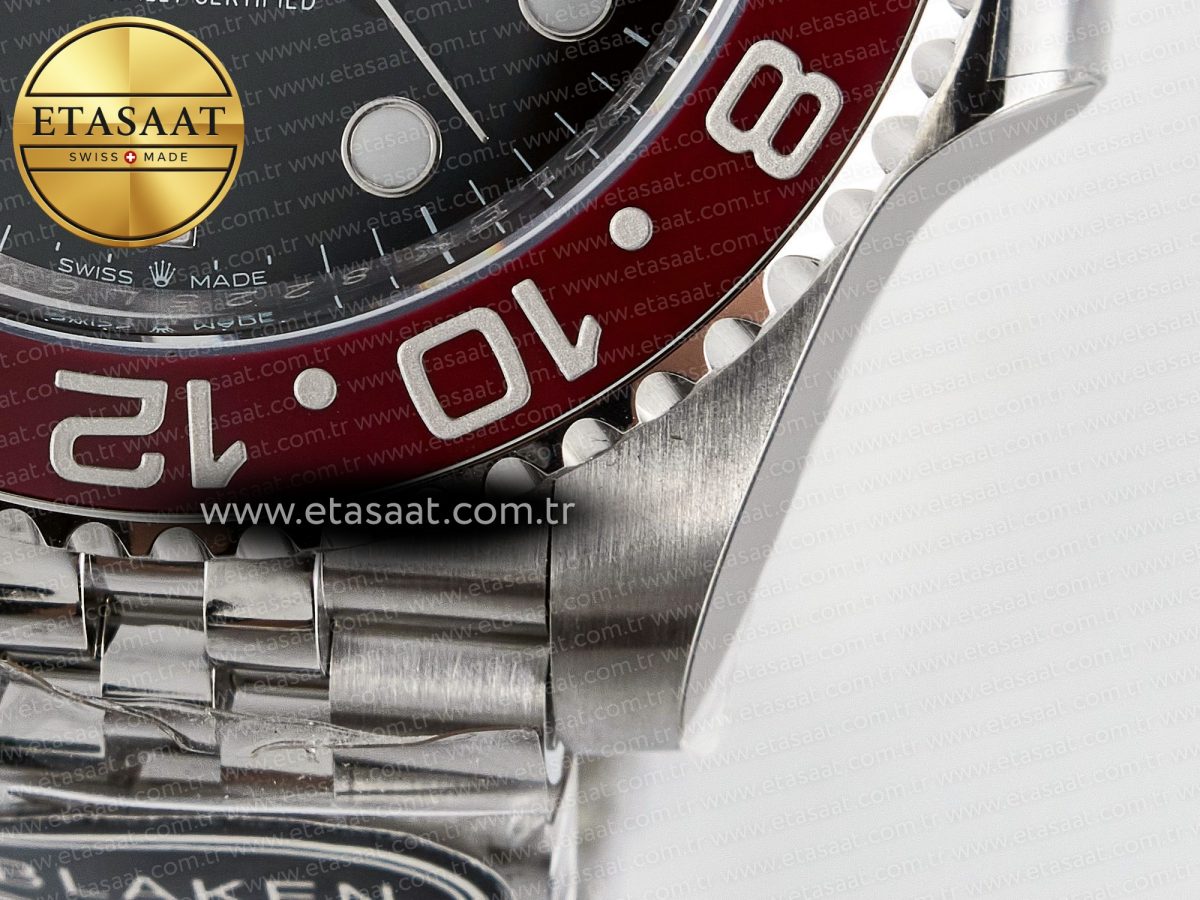 Rolex GMT-Master II 126719 BLAKEN 904L 1:1 Best Edition Black Dial on SS Jubilee Bracelet SH3285 - Görsel 13