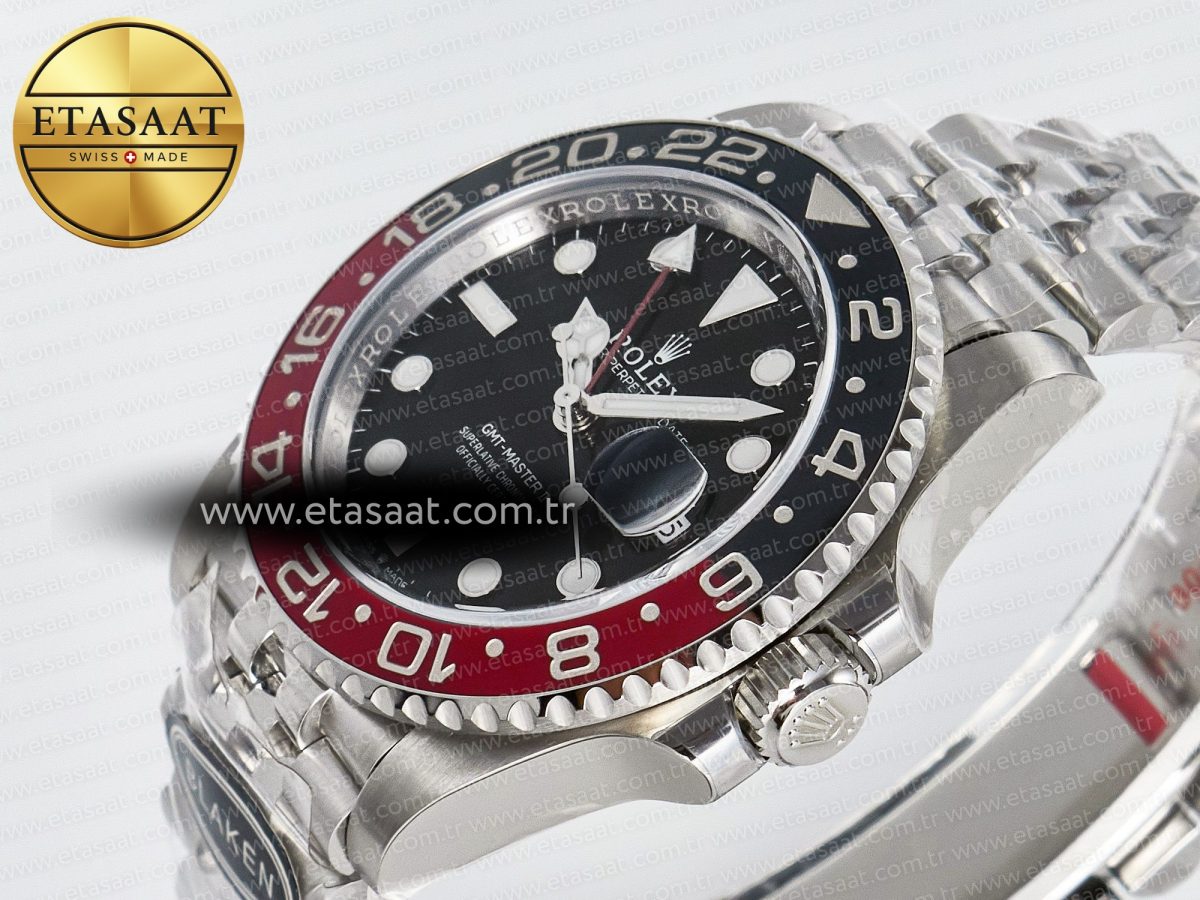 Rolex GMT-Master II 126719 BLAKEN 904L 1:1 Best Edition Black Dial on SS Jubilee Bracelet SH3285 - Görsel 6
