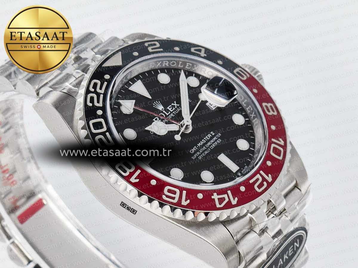 Rolex GMT-Master II 126719 BLAKEN 904L 1:1 Best Edition Black Dial on SS Jubilee Bracelet SH3285 - Görsel 7