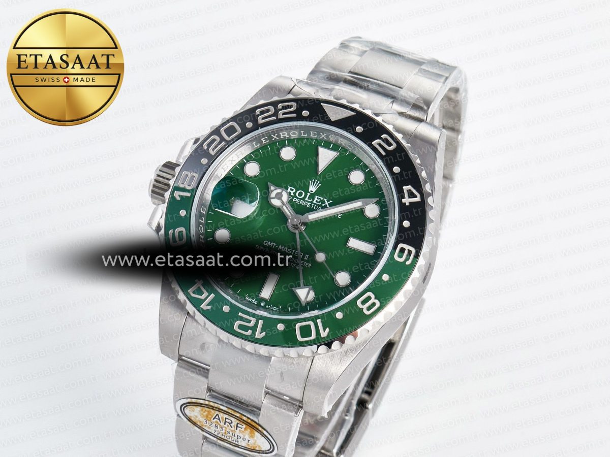 Rolex GMT-Master II 126729 VTNR ARF 1:1 Best Edition Green Dial On SS Bracelet SH3285 CHS - Görsel 1