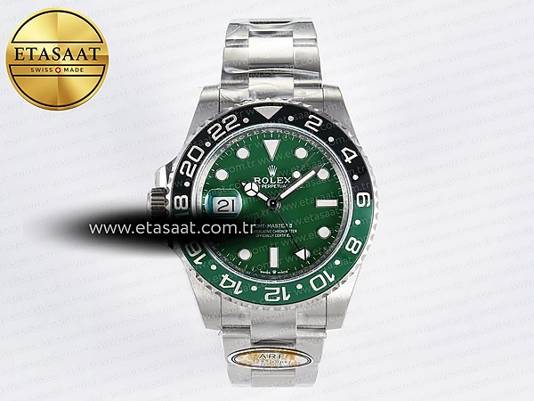 Rolex GMT-Master II 126729 VTNR ARF Yeşil Kadran SH3285 Eta Saat - 1:1 Süper KlReplika Saat