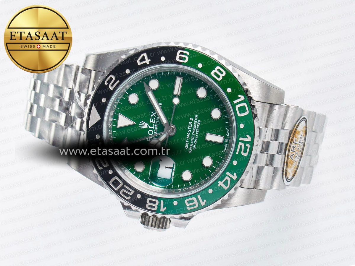 Rolex GMT-Master II 126729 VTNR ARF 1:1 Best Edition Green Dial On SS Jubilee Bracelet SH3285 CHS - Görsel 8