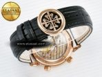 Patek Philippe Grand Complications 6102G Moon RG YLF Black Dial on Black Leather Strap A240 - Görsel 15