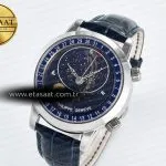 Patek Philippe Grand Complications 6102G Moon SS YLF Blue Dial on Blue Leather Strap A240